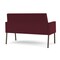 Lesro Mystic Lounge Reception Loveseat, Bronze, OH Wine Upholstery ML1501 - alternate 2